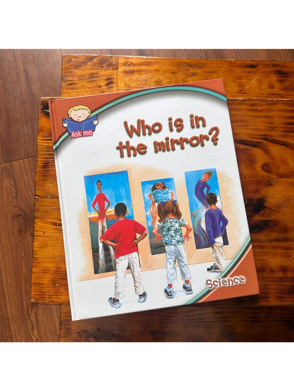 Vintage Ask Me Who Is In The Mirror? Science Hardcover Book
